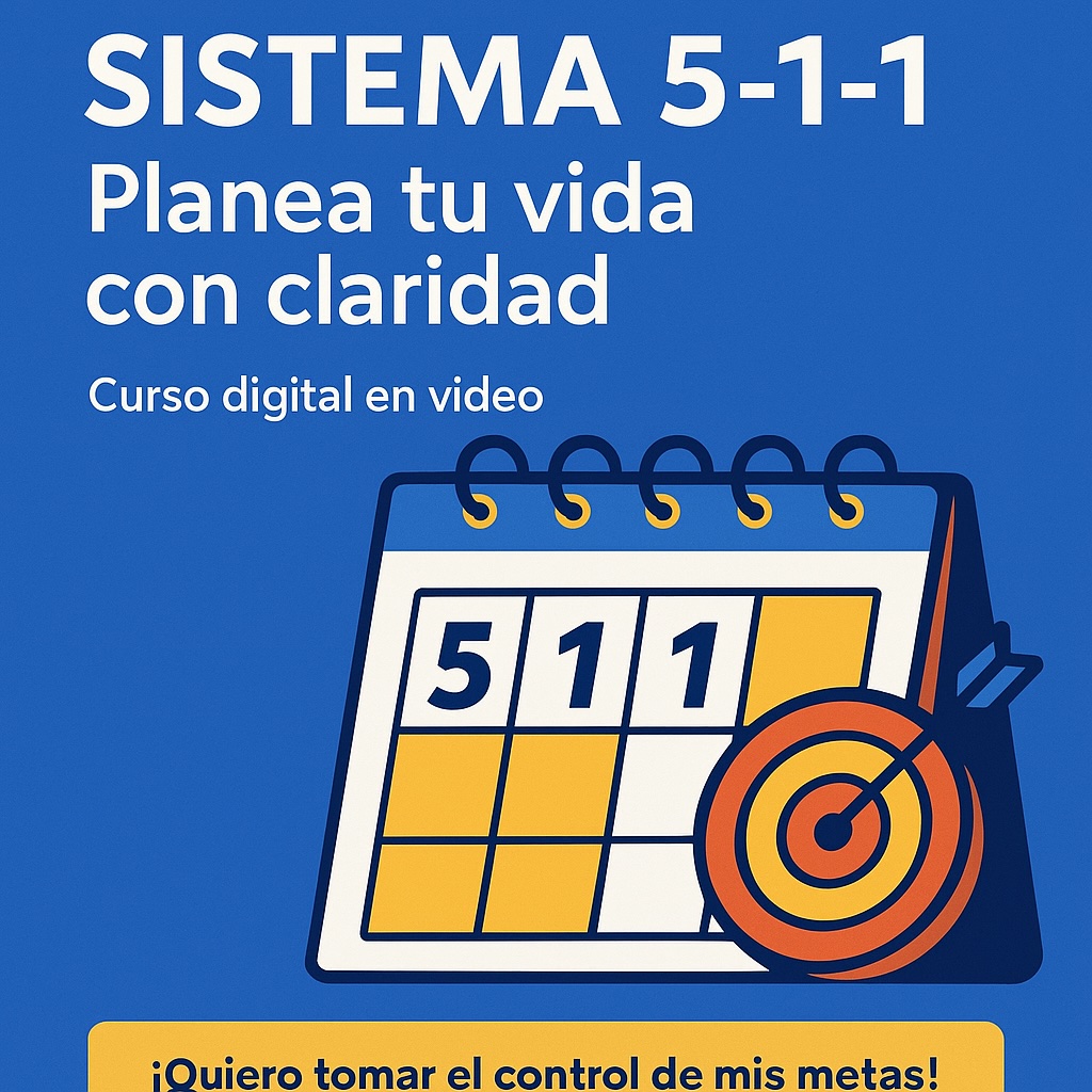 Sistema 5-1-1: Planea tu vida con claridad
